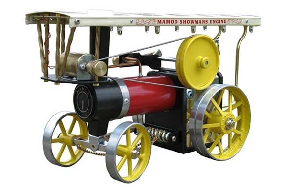 Mamod Live Steam Showmans Traction Engine with Dynamo & Lights - Ready Built Working Model