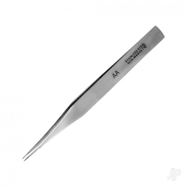 Modelcraft Strong Fine Stainless Steel Tweezers (115mm) (PTW2185/AA)