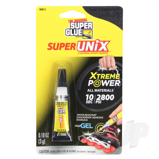 Super Glue Super Unix Gel Instant Adhesive (0.10oz, 3g)