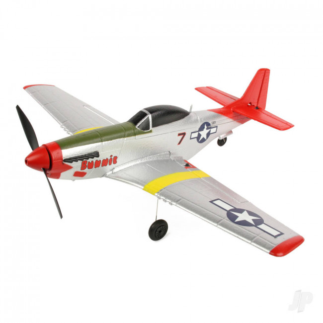 Top RC Hobby P-51D Mustang RTF Ready-To-Fly RC Model Plane (450mm) (Mode 1)