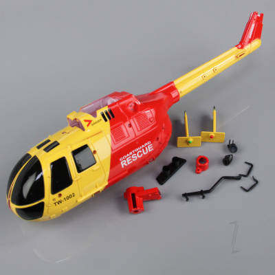 Twister Fuselage Body Yellow/Red (for BO-105)