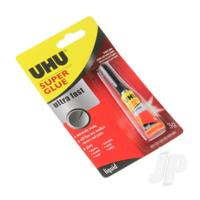 UHU Super Glue Ultra Fast Liquid 3g Glue Adhesive