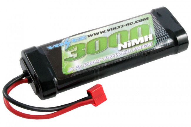 Voltz 3000mAh 7.2v NiMH RC Car Battery Stick Pack w/Deans T Connector