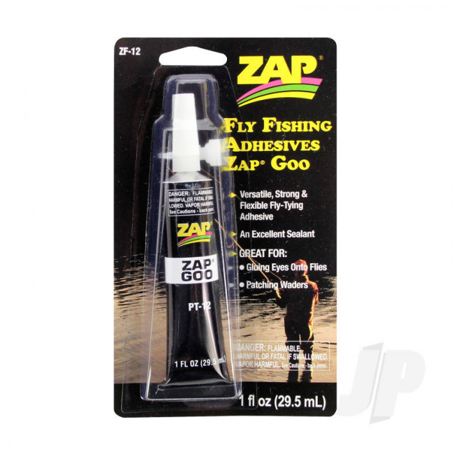 Zap Fly Fishing Adhesives Zap Goo (1fl oz, 29.5ml) Flexible Glue