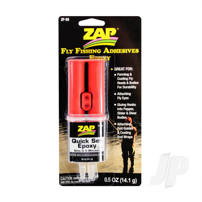 Zap Fly Fishing Adhesives Quick Set Epoxy Glue (0.5oz, 14.1g)