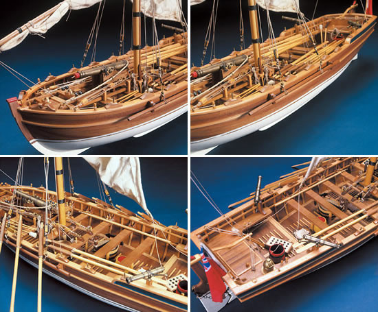 Panart Armed Pinnace "Lancia Armata" 1803 Wooden Ship Kit Scale 1:16 