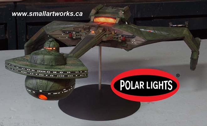 Polar Lights 1/350 Star Trek Klingon K'T'inga Class Battle Cruiser I.K.S AMAR 