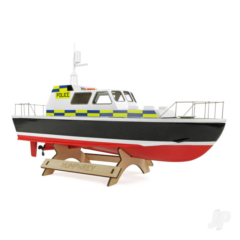 humphrey police launch boat 410mm wood rc model kit