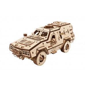 UGears Dozor-B Combat Vehicle Army Truck Mechanical Wood Construction Kit