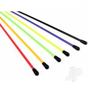JP RC Car Boat Antenna Aerial Tube Plastic Pipe - 6 Assorted Colours