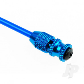 JP RC Antenna Pipe With Blue Metal Anodised Base