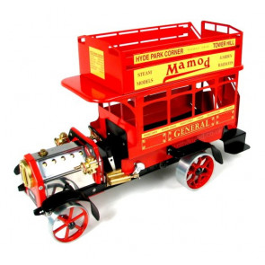 Working Live Steam Mamod 1920's Red London Omnibus LB1R, Ready To Run - Superb!