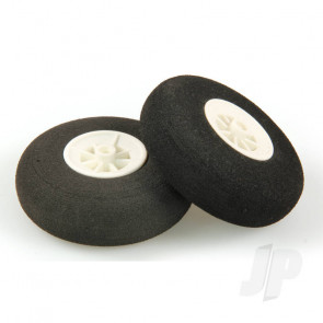 JP 70mm Rounded Sponge Wheel (2) for RC Aircraft
