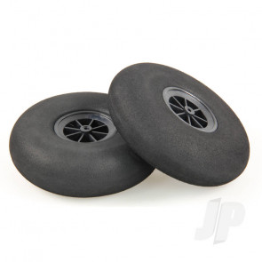 JP 120mm Rounded Sponge Wheels (2) for RC Aircraft