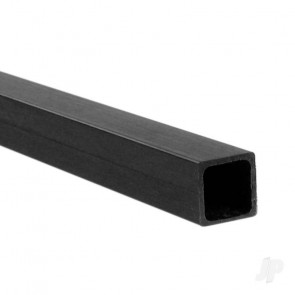 JP 4mm 1m Carbon Fibre Square Tube, 0.5mm Wall 