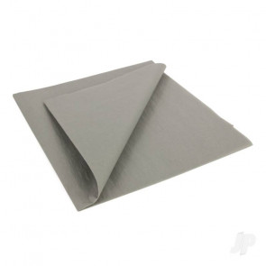 JP Model Plane Tissue Covering Paper (50x76cm) (5 Sheets) - Carrier Grey