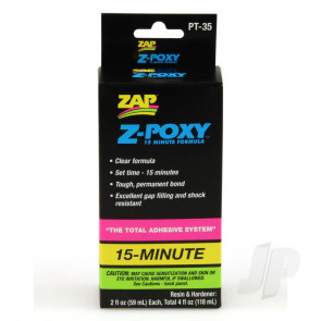Zap PT35 Z-Poxy 15 Minute Epoxy Glue 4oz