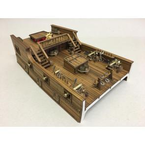 Mantua 18th Century Main & Mizzen Command Deck Wooden Ship Kit 1:54 Scale
