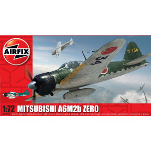 Airfix Mitsubishi A6M2b Zero 1:72 Scale Plastic Model WWII Aeroplane Kit