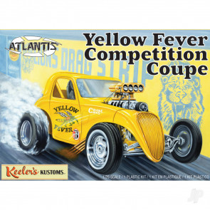 Atlantis Models 1:25 Yellow Fever Dragster Keelers Kustoms Plastic Model Car Kit