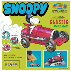 Atlantis Models Snoopy and his Race Car Plastic Model Kit