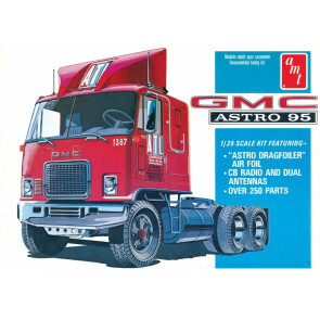 GMC Astro 95 Semi Tractor Cabover Truck 1:25 Scale AMT Detailed Plastic Kit 