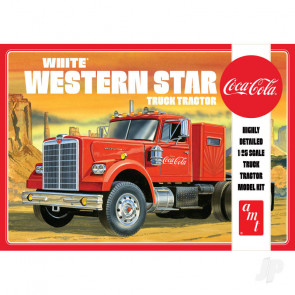 AMT White Western Star Semi Tractor (Coca Cola) Plastic Kit