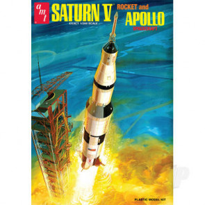 AMT 1:200 NASA Saturn V Rocket Space Plastic Kit Model
