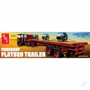 AMT 1:25 Fruehauf Flatbed Trailer Trailer Plastic Model Kit