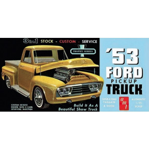 1953 Ford Pickup Truck 1:25 Scale AMT Detailed Plastic Kit 