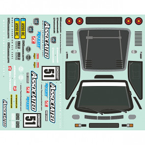 Team Associated Apex 2 Sport Rally A550 Decal Sheet
