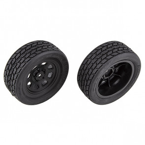 Team Associated Sr10 Front Wheels With Street Stock Tyres
