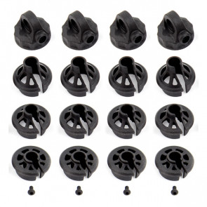 Team Associated B6/B74 Shock Caps And Spring Cups