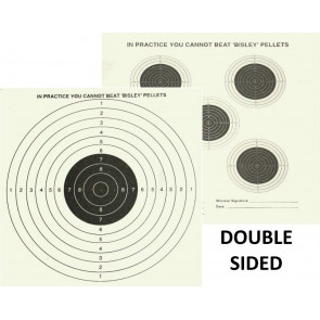 Bisley 17cm (6.75") Grade 1 Double Sided 5 & 1 Shooting Targets - 500