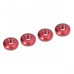 Corally Alum. Body Mount Cambered Nuts 4 Pcs