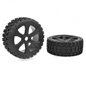 Corally Rebel XMS Asuga XLR Off-road Tyres LP Glued/Black Rim