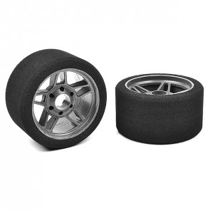 Corally Attack Foam Tires 1/8 Circuit 30shore Fr Carbon 69mm