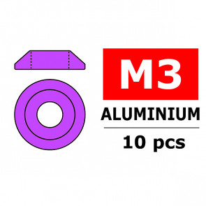 Team Corally Aluminium Washer For M3 Button Head Screws O