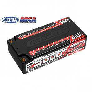 Corally Voltax 120c LiPo HV Battery 5000mAh 7.6v Shorty 2S
