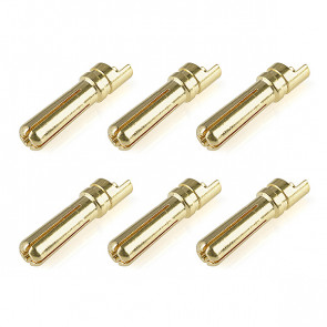 Corally Bullit Connector 4.0mm Male Solid Type Gold Plated U