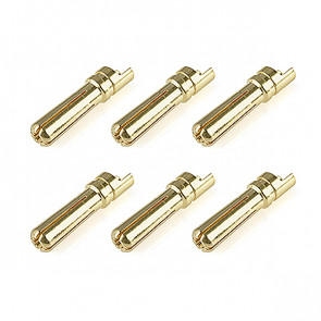 Corally Bullit Connector 5.0mm Male Solid Type Gold Plated U