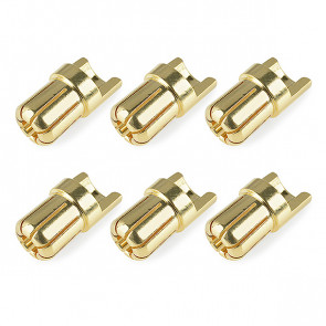 Corally Bullit Connector 6.5mm Male Solid Type Gold Plated U