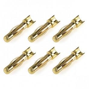 Corally Bullit Connector 4.0mm Male Spring Type Gold Plated