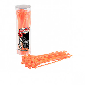 Corally Strapit Cable Tie Raps Orange 2.5x100mm 50 Pcs
