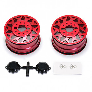 CEN Racing American Force H01 Contra Wheel (Red, w/ Blk Cap)