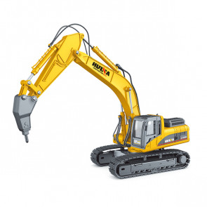 Huina 1/40 Diecast Drill Excavator Static Model Construction Vehicle