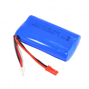 HuiNa CY1592 Excavator Spare 7.4V 1200mAH Li-ion Battery Pack w/JST Connector