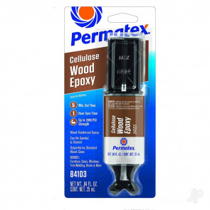 Devcon Cellulose 5 Minute Epoxy Syringe (25ml) for Wood