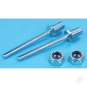 Dubro 1-1/4in L x 1/8in diameter Axle Shafts (2 pack) for RC Model Planes