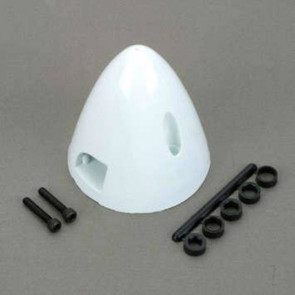 Dubro 1-1/2in Spinner, White  for RC Model Planes